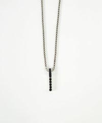 ラインストーンバーマグネットネックレス