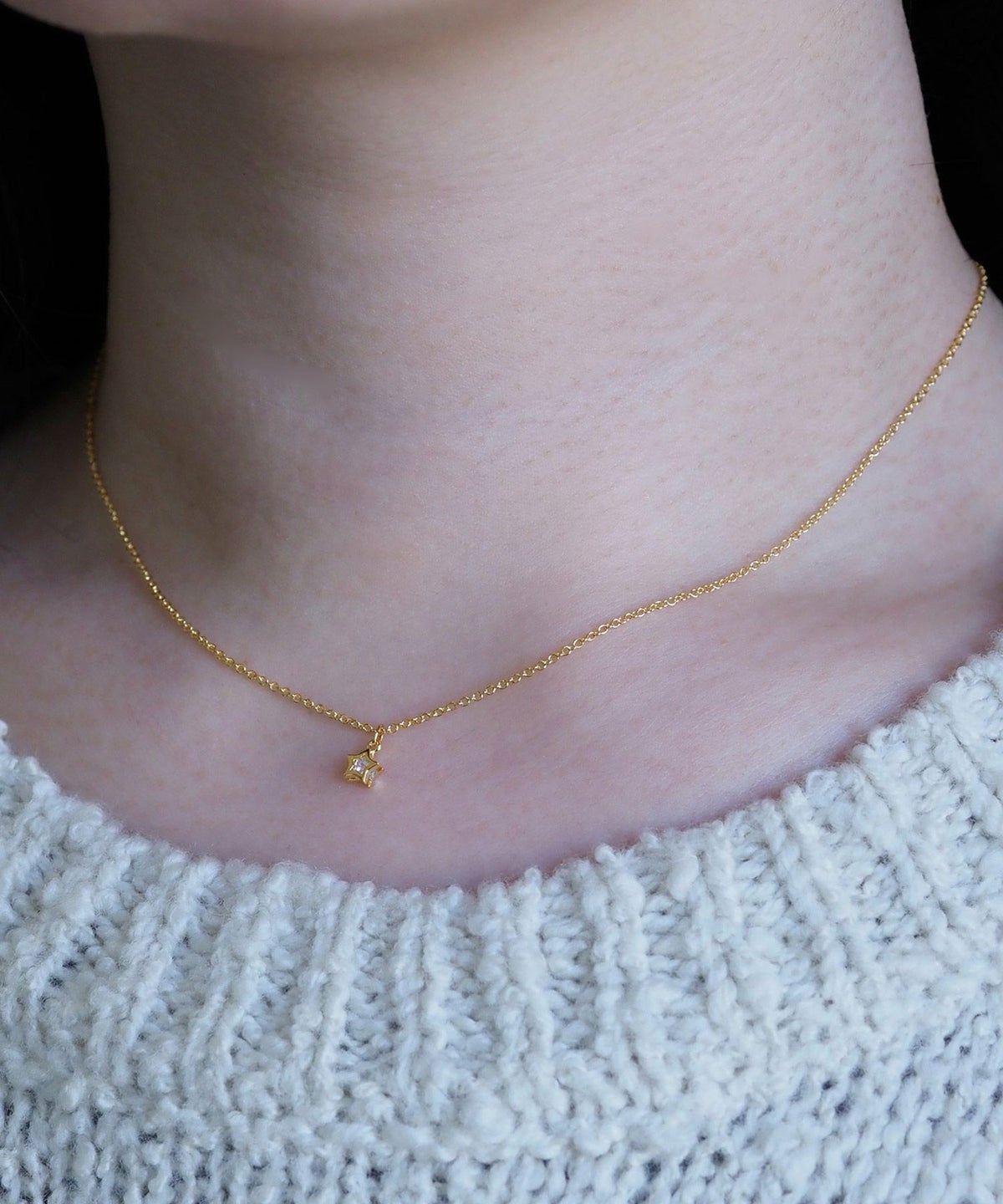 スターキュービックプチペンダント