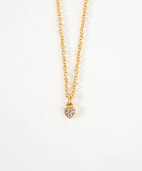 キュービックハートプチペンダント