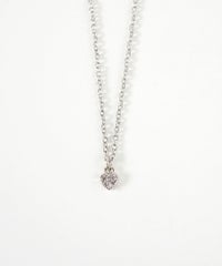 キュービックハートプチペンダント