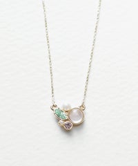 ナチュラルストーンビジューネックレス【MUK Dreamy stone】