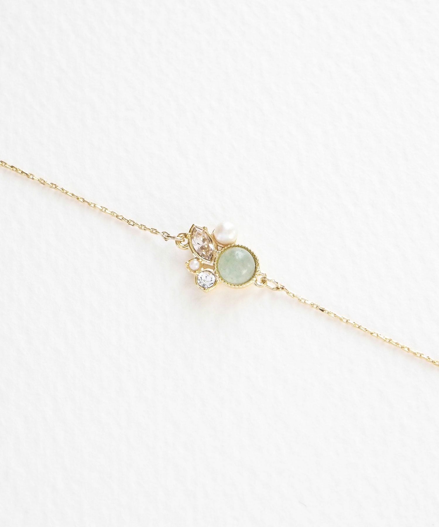 ナチュラルストーンビジューブレスレット【MUK Dreamy stone】