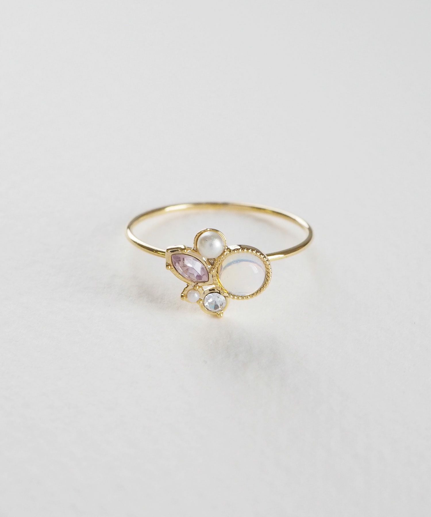 ナチュラルストーンビジューリング【MUK Dreamy stone】