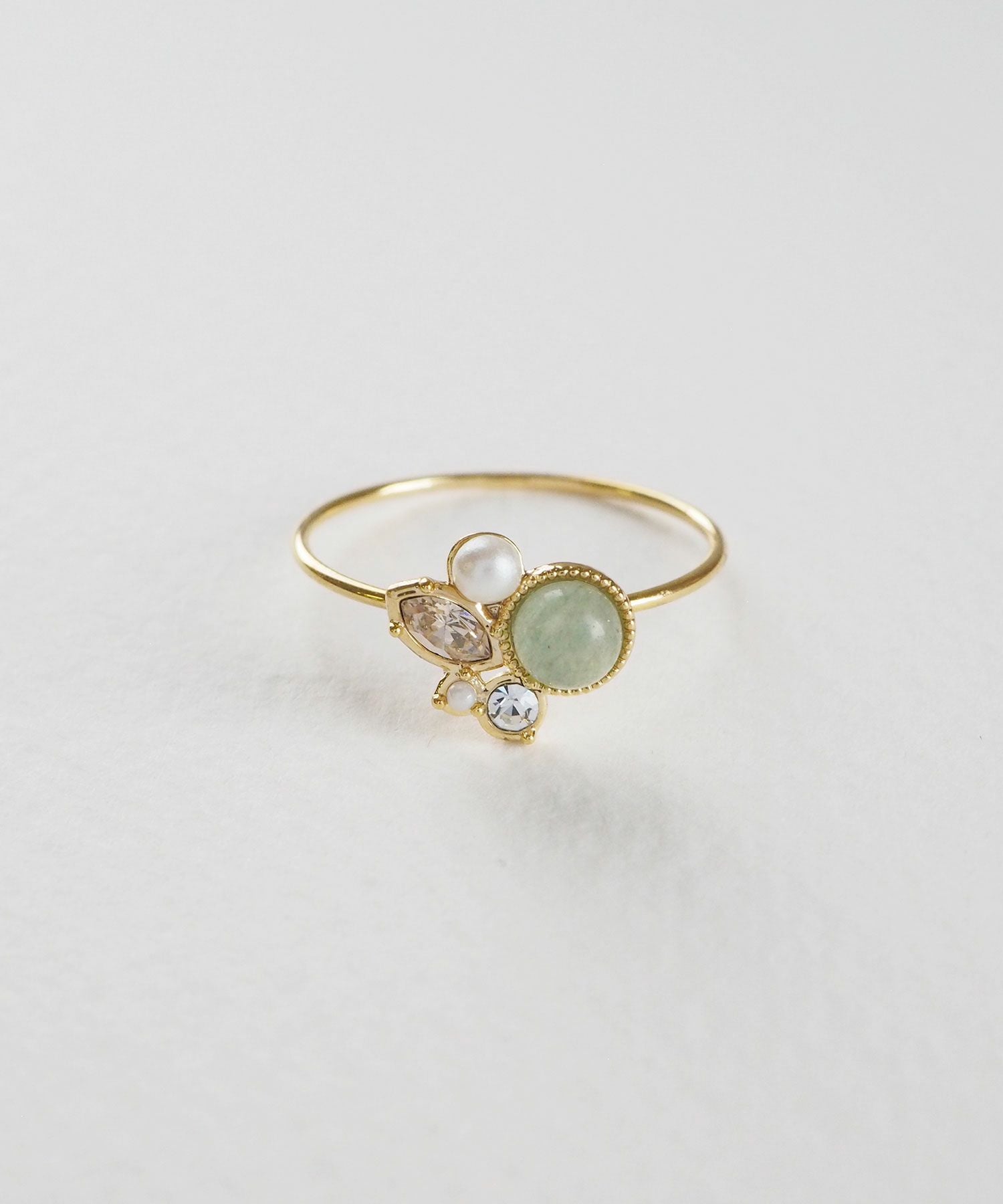 ナチュラルストーンビジューリング【MUK Dreamy stone】