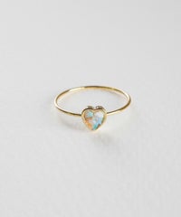 プチハートストーンリング【MUK Dreamy stone】