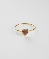 プチハートストーンリング【MUK Dreamy stone】