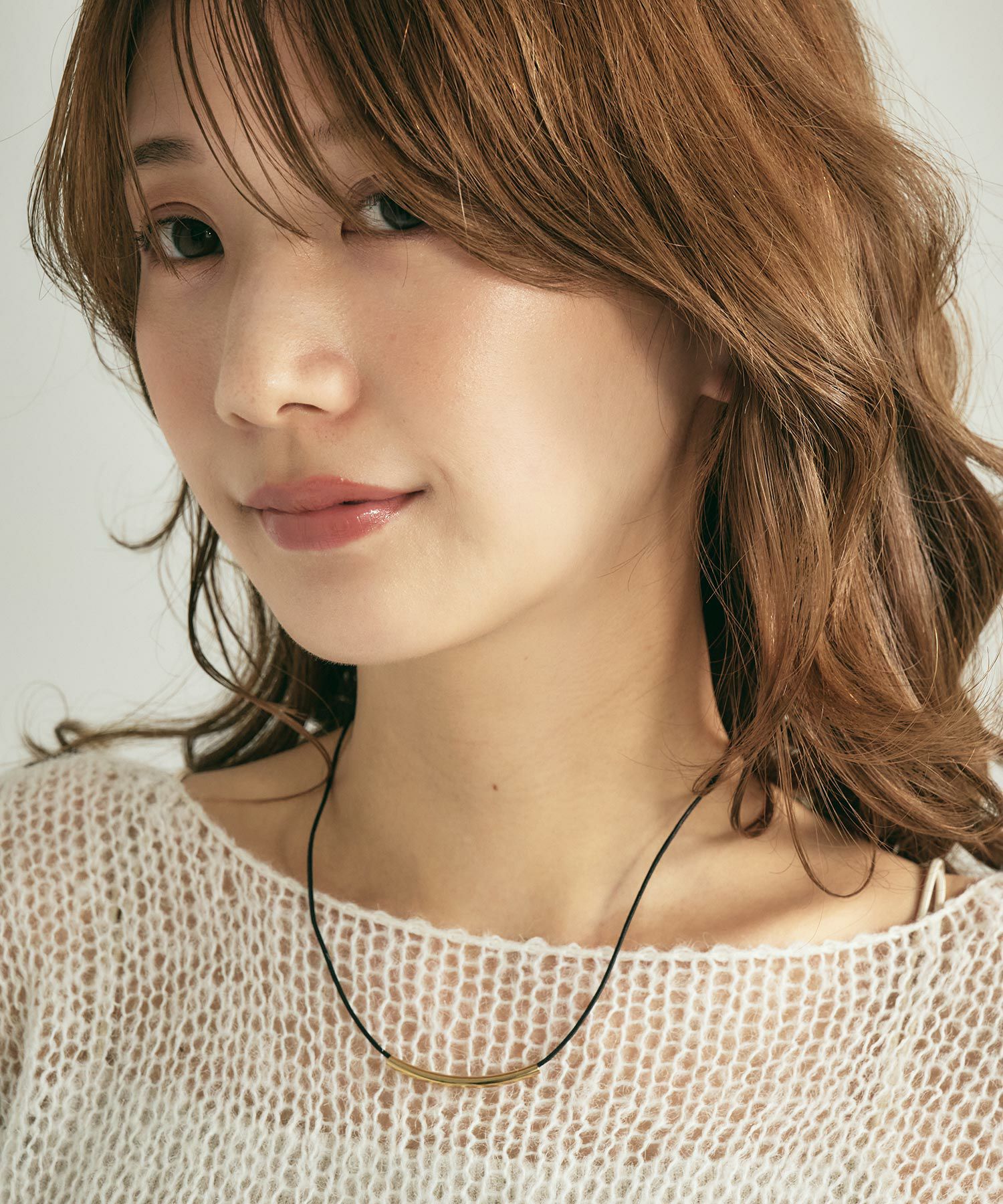 メタルカーブコードネックレス