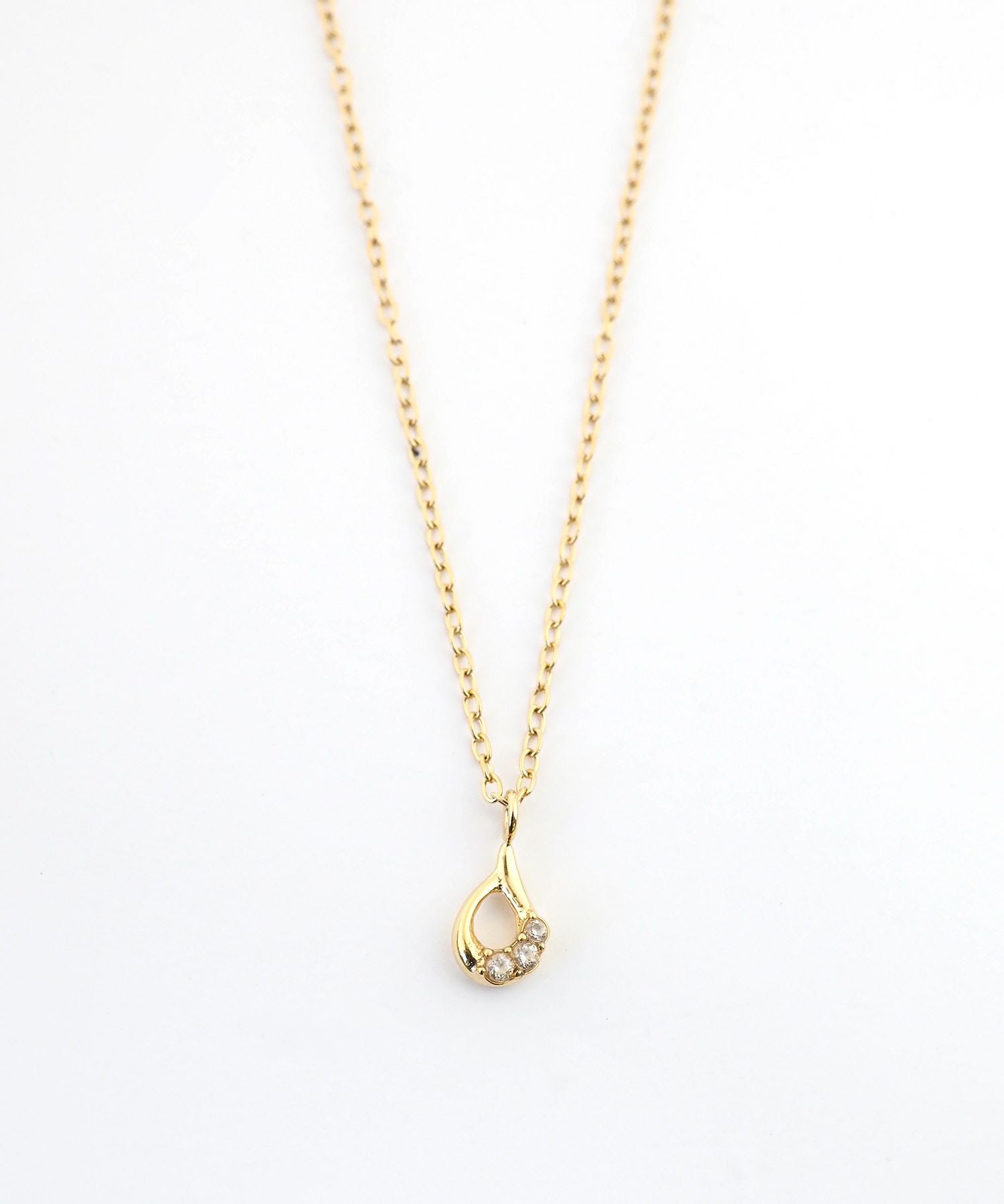 プチドロップステンレスネックレス