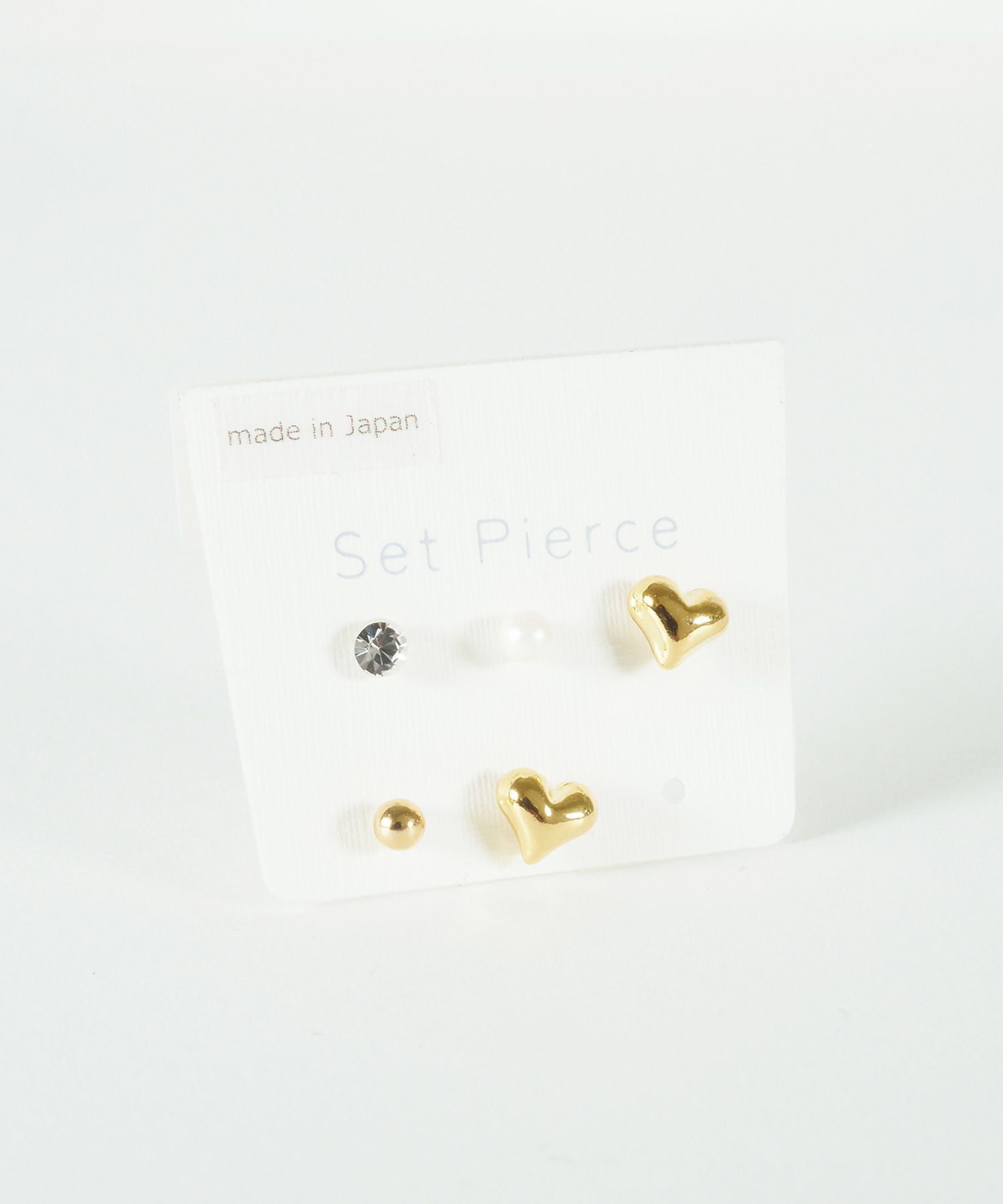 プランプハート樹脂ポストセットピアス