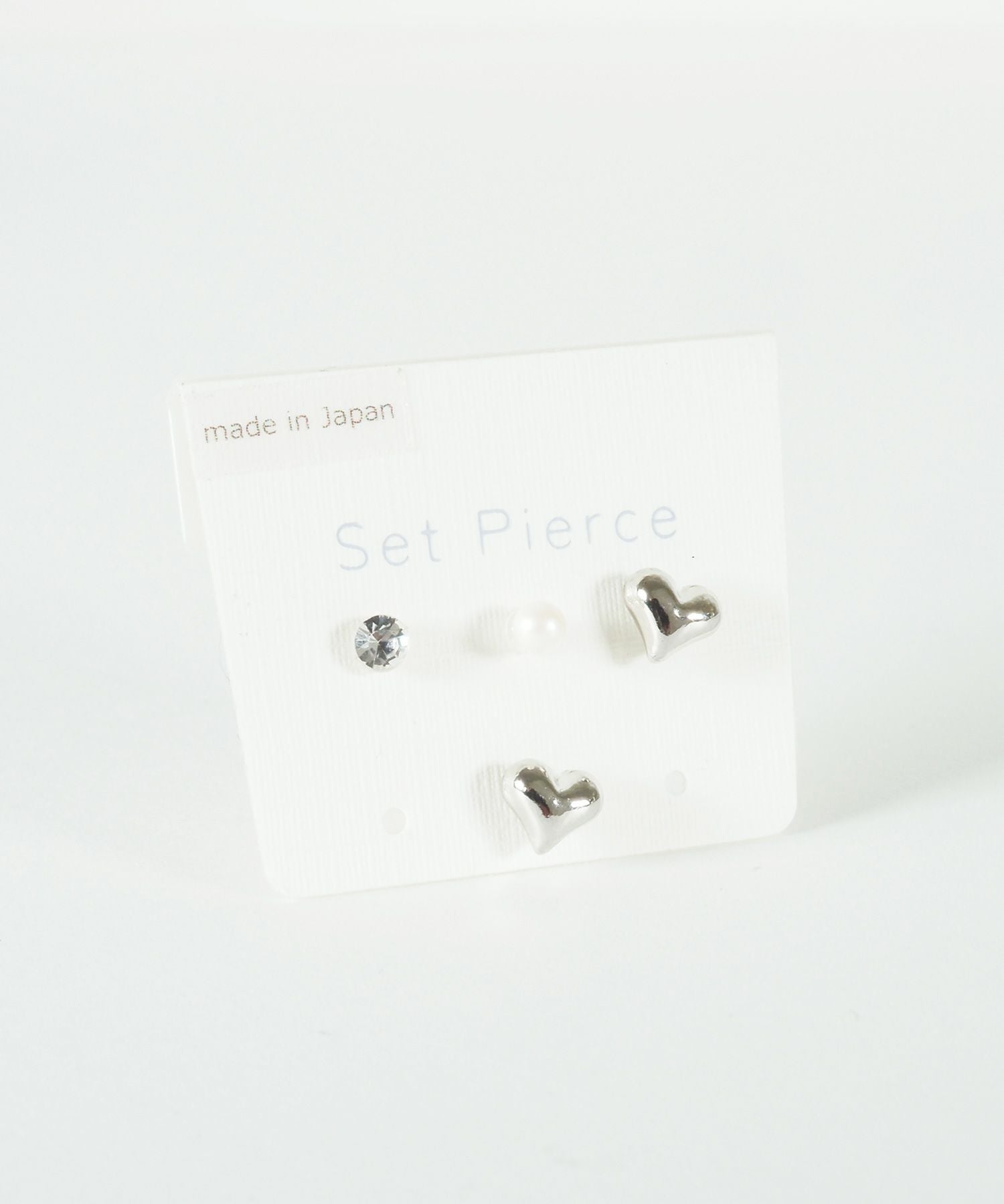 プランプハート樹脂ポストセットピアス