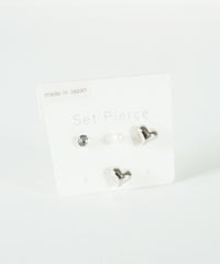 プランプハート樹脂ポストセットピアス