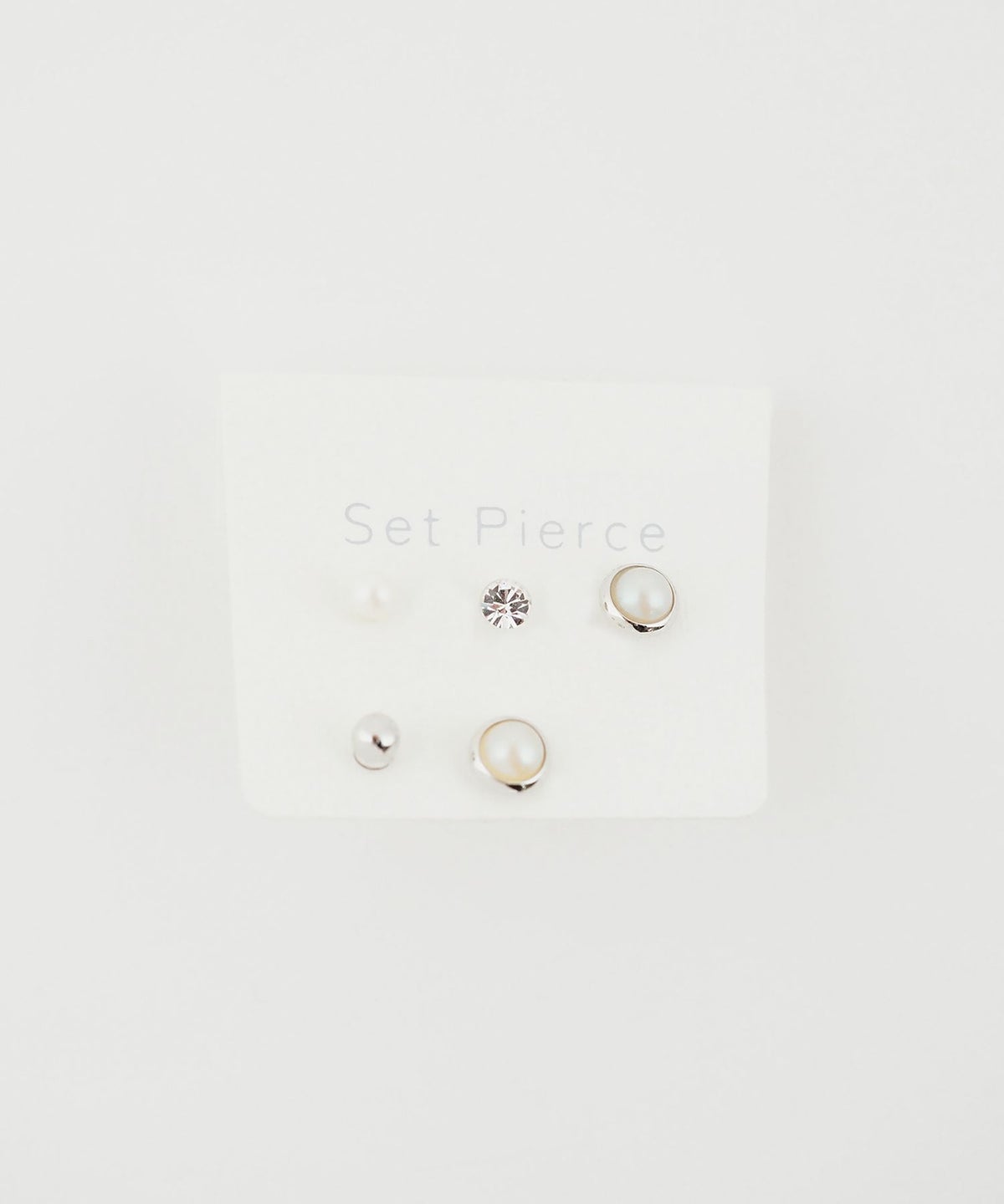 パールラウンド樹脂ポストセットピアス