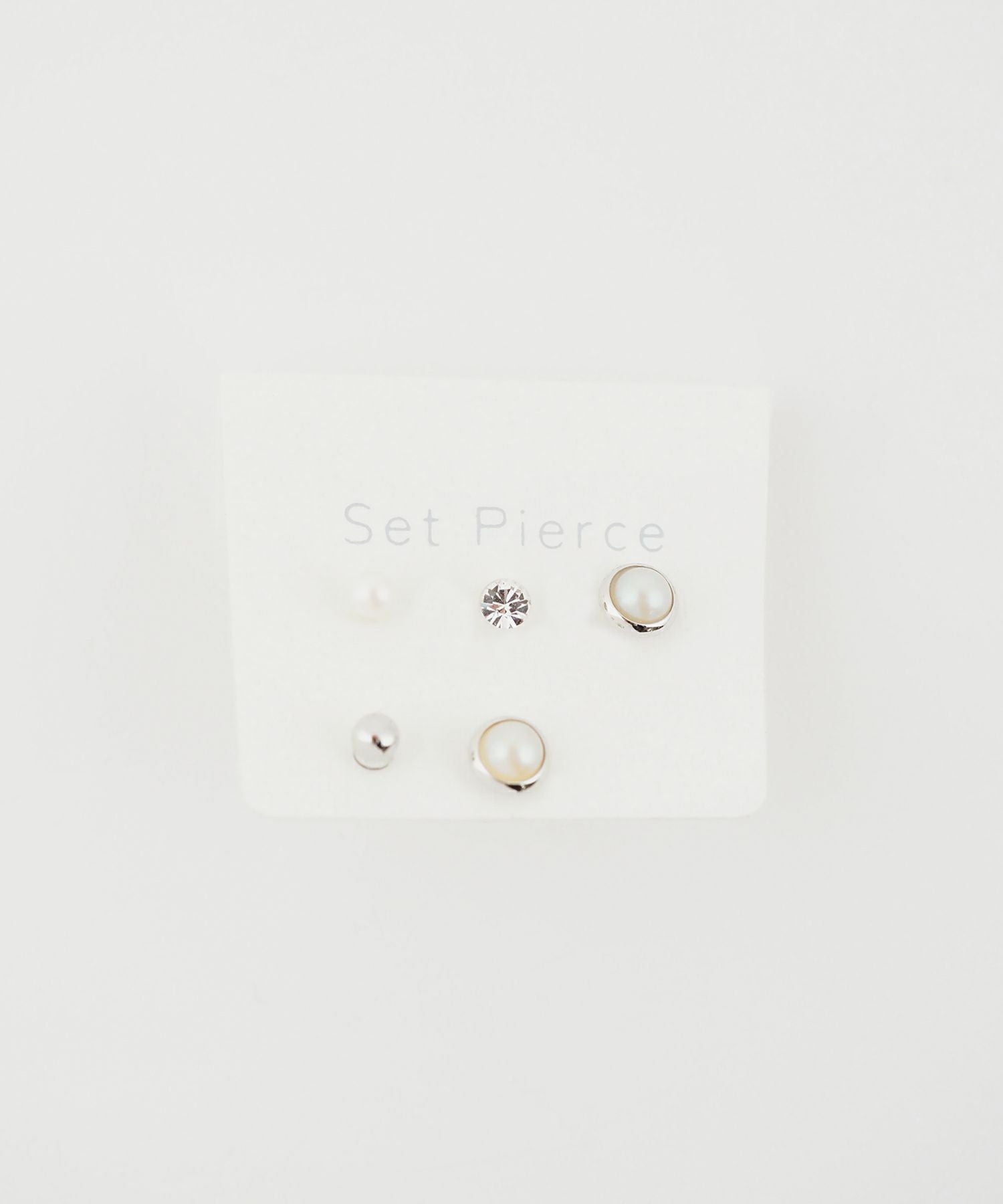 パールラウンド樹脂ポストセットピアス
