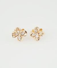 ビジューメタルフラワーIMFスプリングイヤリング