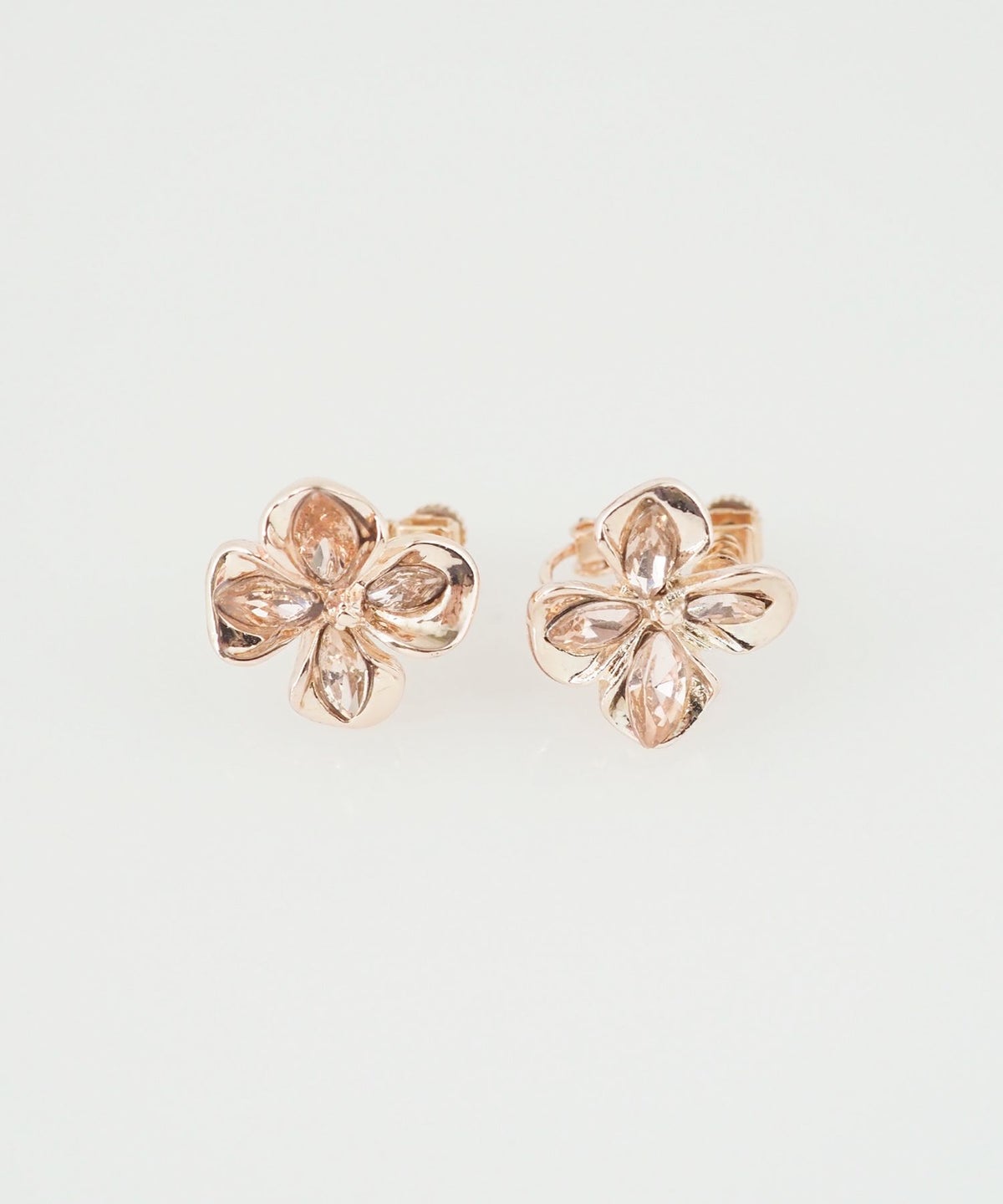 ビジューメタルフラワーIMFスプリングイヤリング