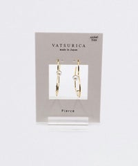 ハートフープチタンポストピアス