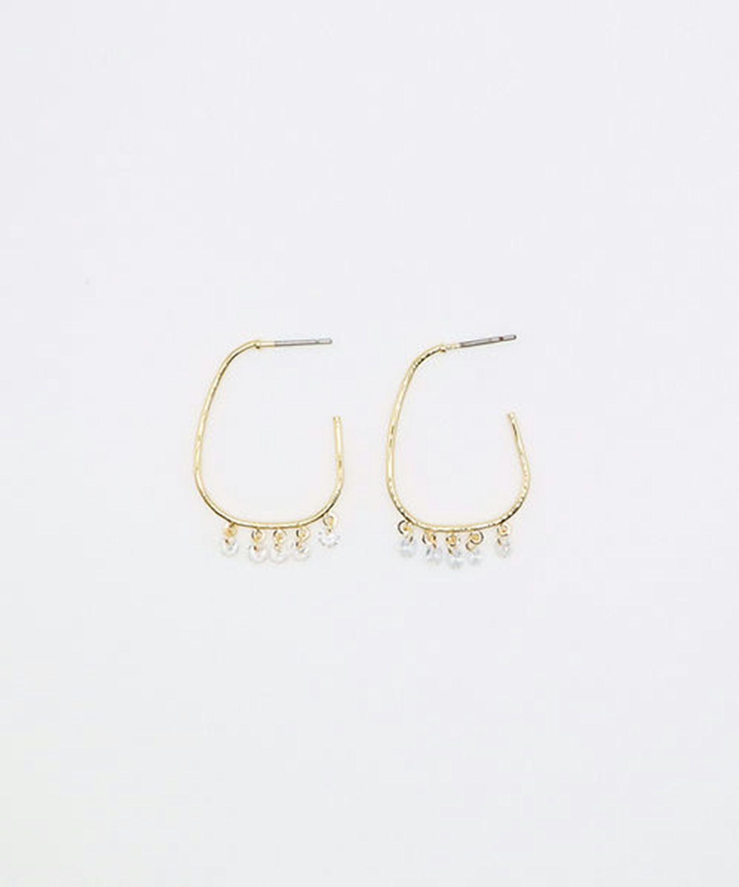 シェイクフープチタンポストピアス