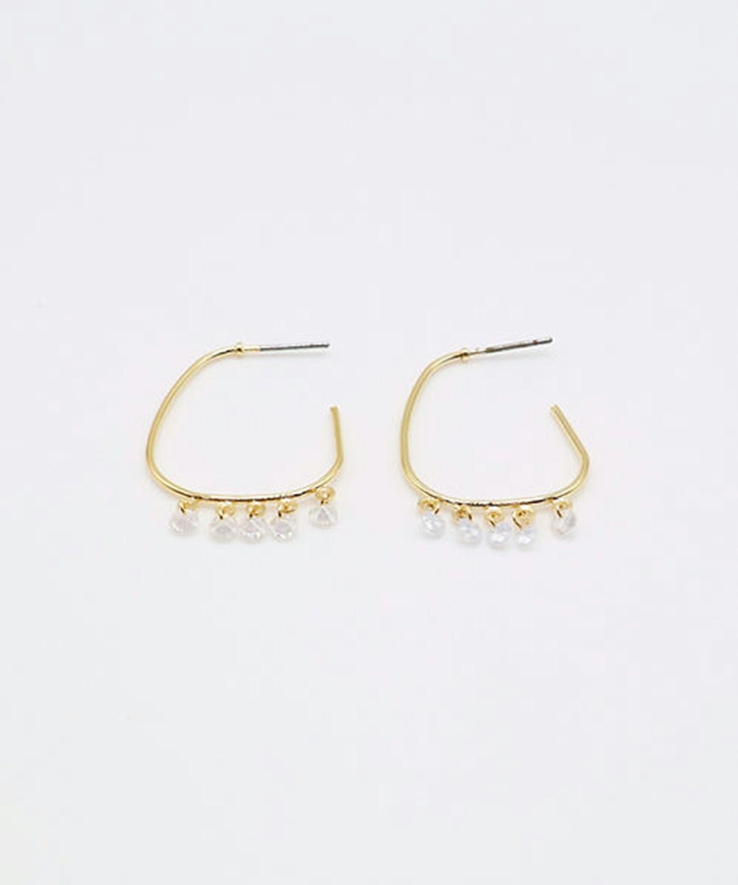 シェイクフープチタンポストピアス