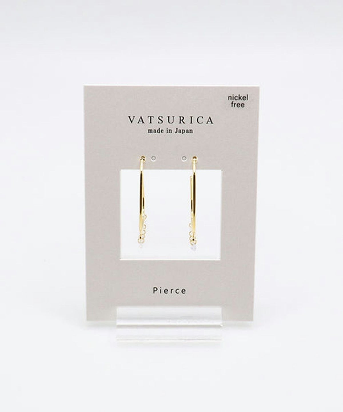 シェイクフープチタンポストピアス