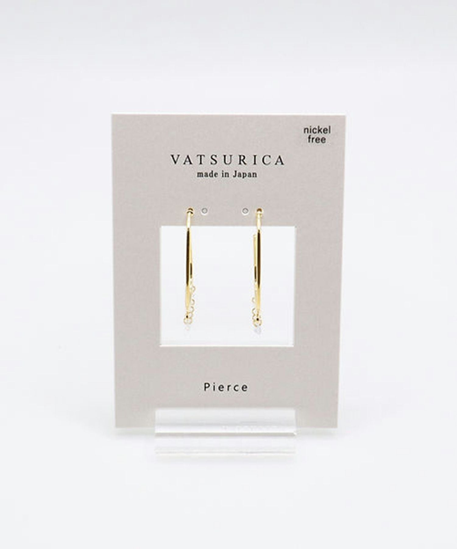 シェイクフープチタンポストピアス