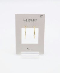 チェーンシェイクフープチタンポストピアス