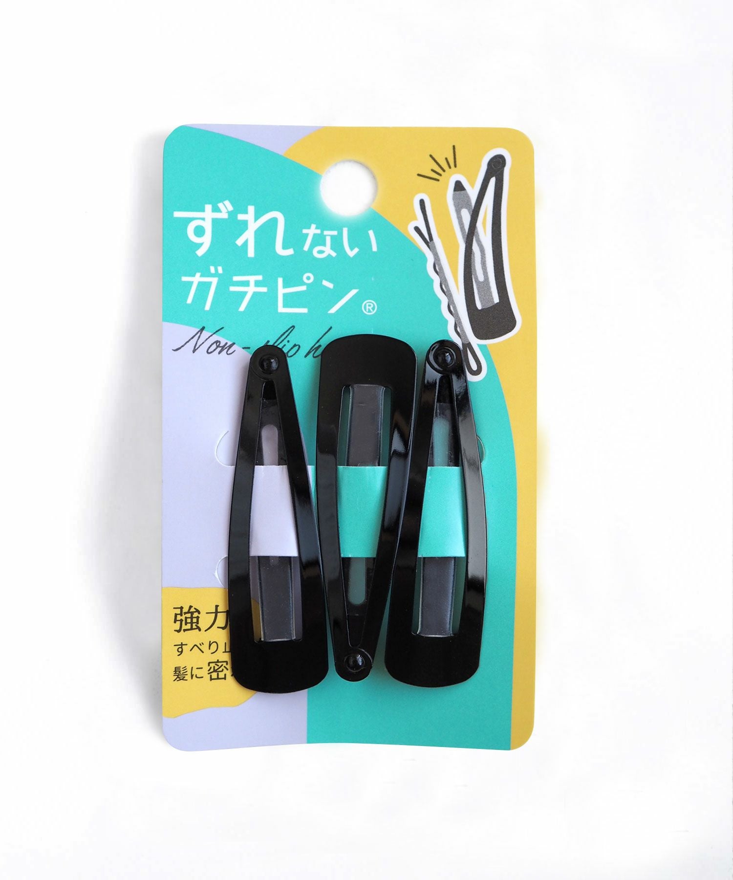 ぱっちん！滑り止め付きヘアピン「ガチピン」ミディアム | 【公式】MUK