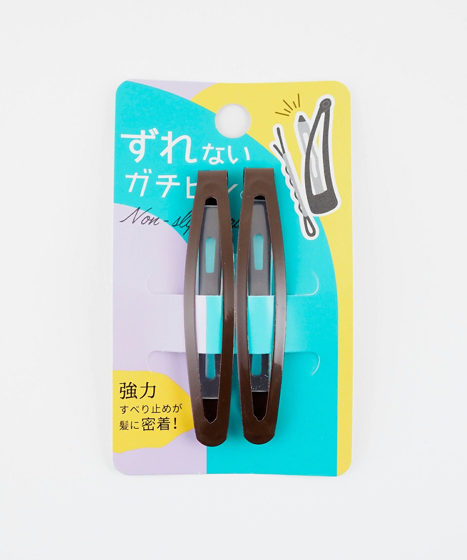 VERY掲載】ぱっちん！滑り止め付きヘアピン「ガチピン」スリム