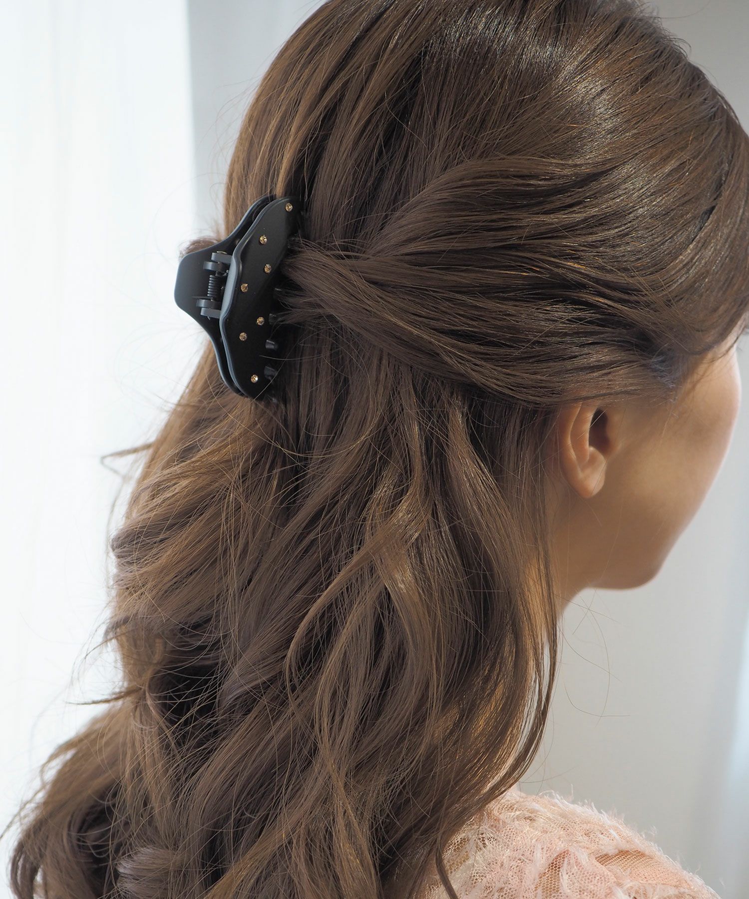 ドットラインストーンバンスクリップ