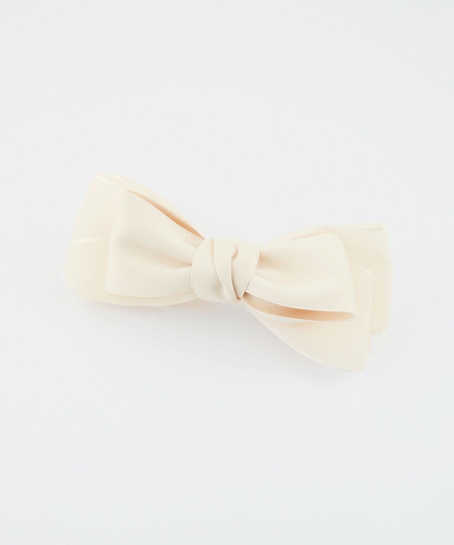 サテンオーガンジーリボンバレッタ