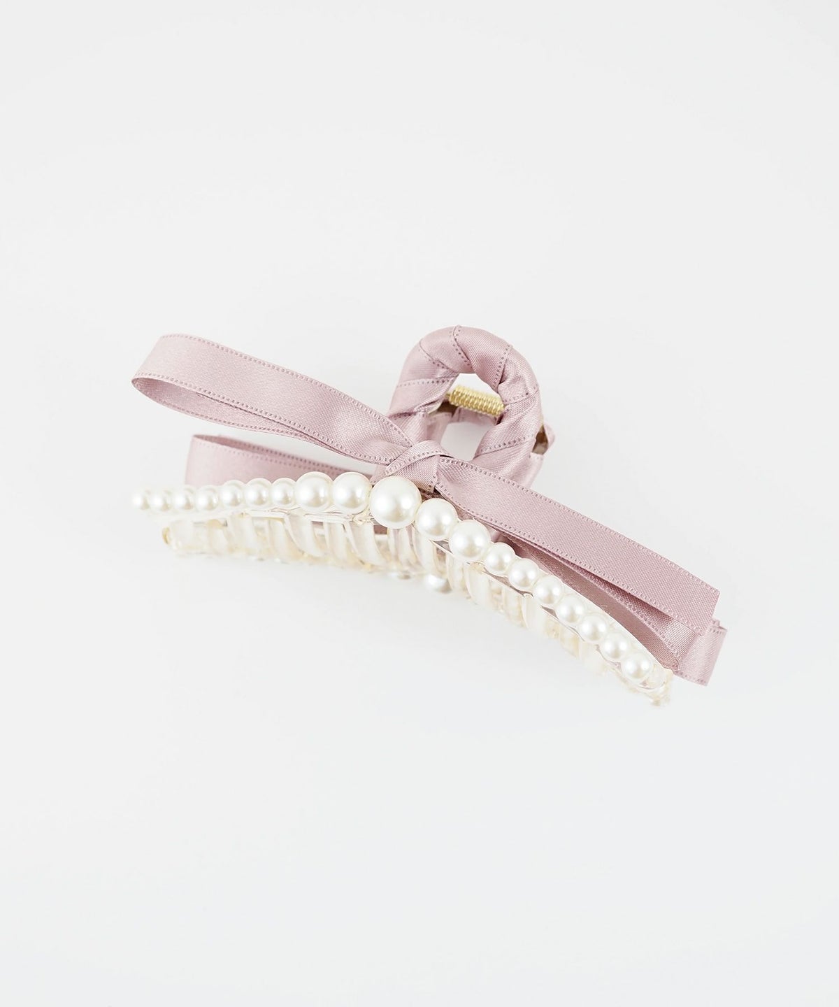 リボンパールラインバンスクリップ