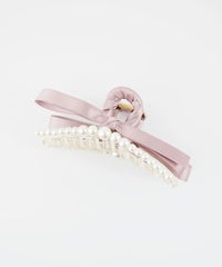 リボンパールラインバンスクリップ