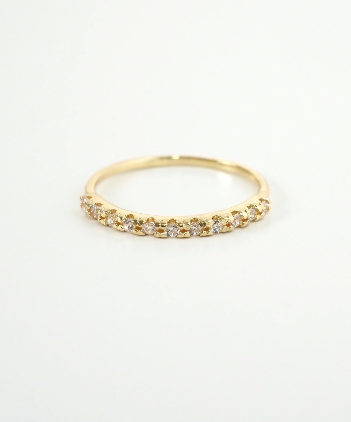 スリムストーンピンキーリング