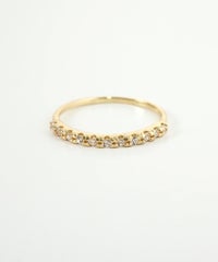 スリムストーンピンキーリング