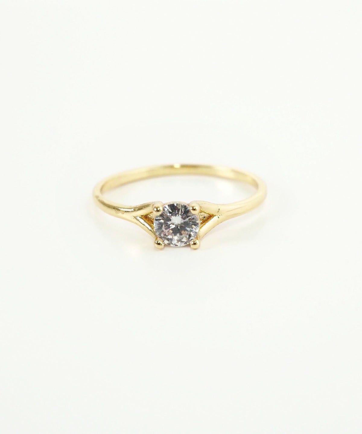 ポイントストーンピンキーリング