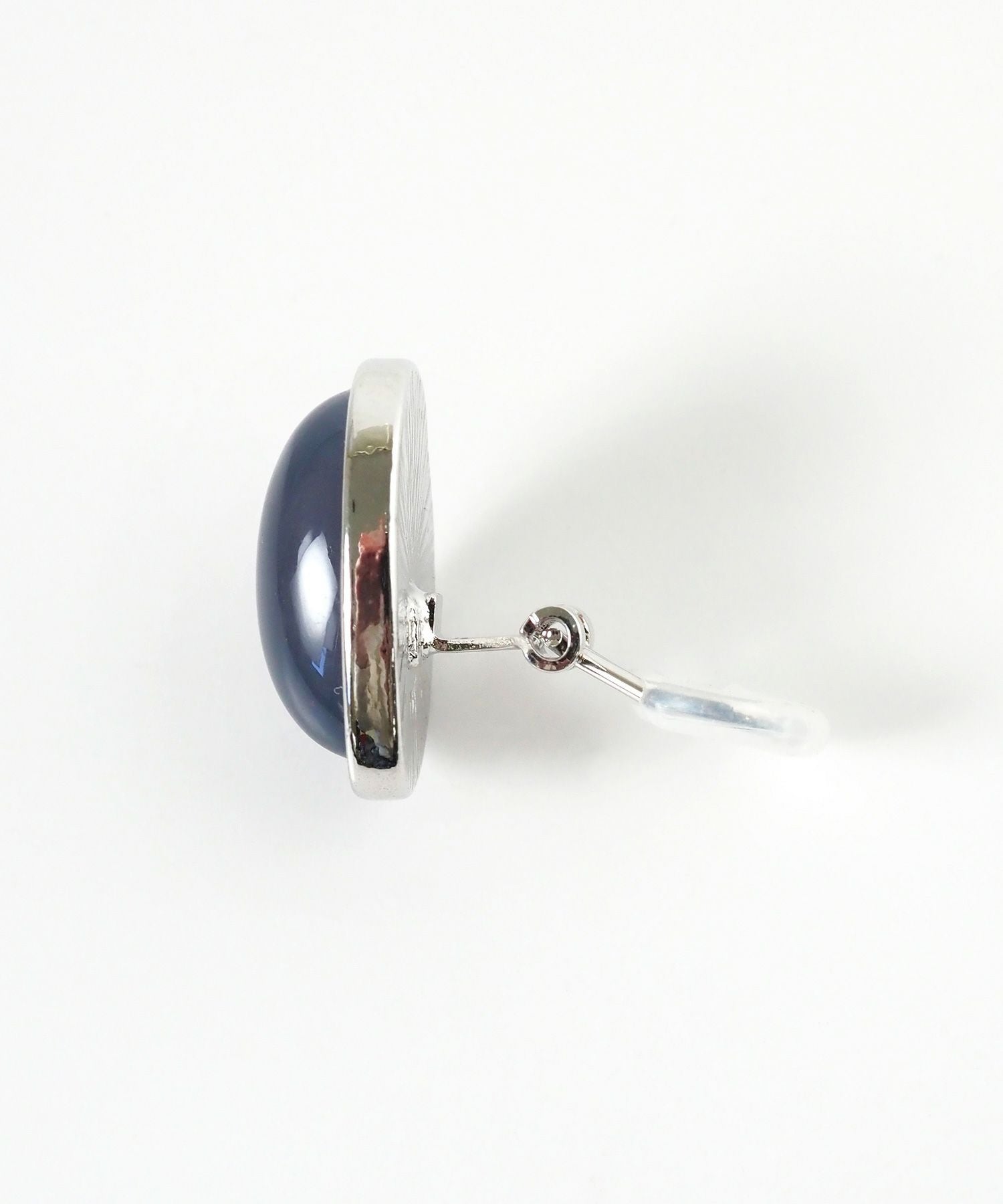 カラーストーンクリップイヤリング