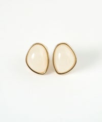 カラーストーンクリップイヤリング