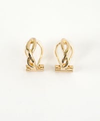 ツイストラインクリップイヤリング