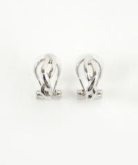 ツイストラインクリップイヤリング