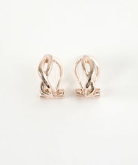 ツイストラインクリップイヤリング