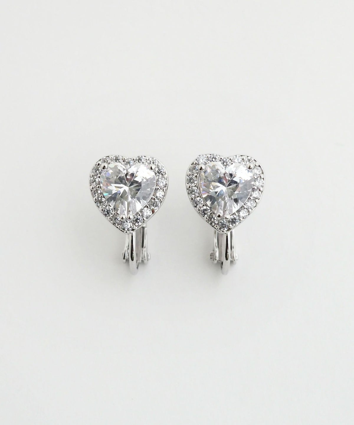 キュービックハートイヤリング【Dahlia】