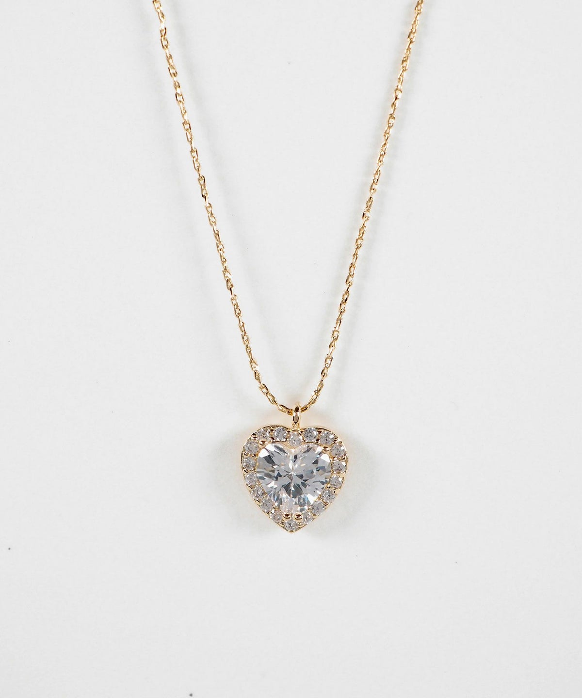 キュービックハートネックレス【Dahlia】