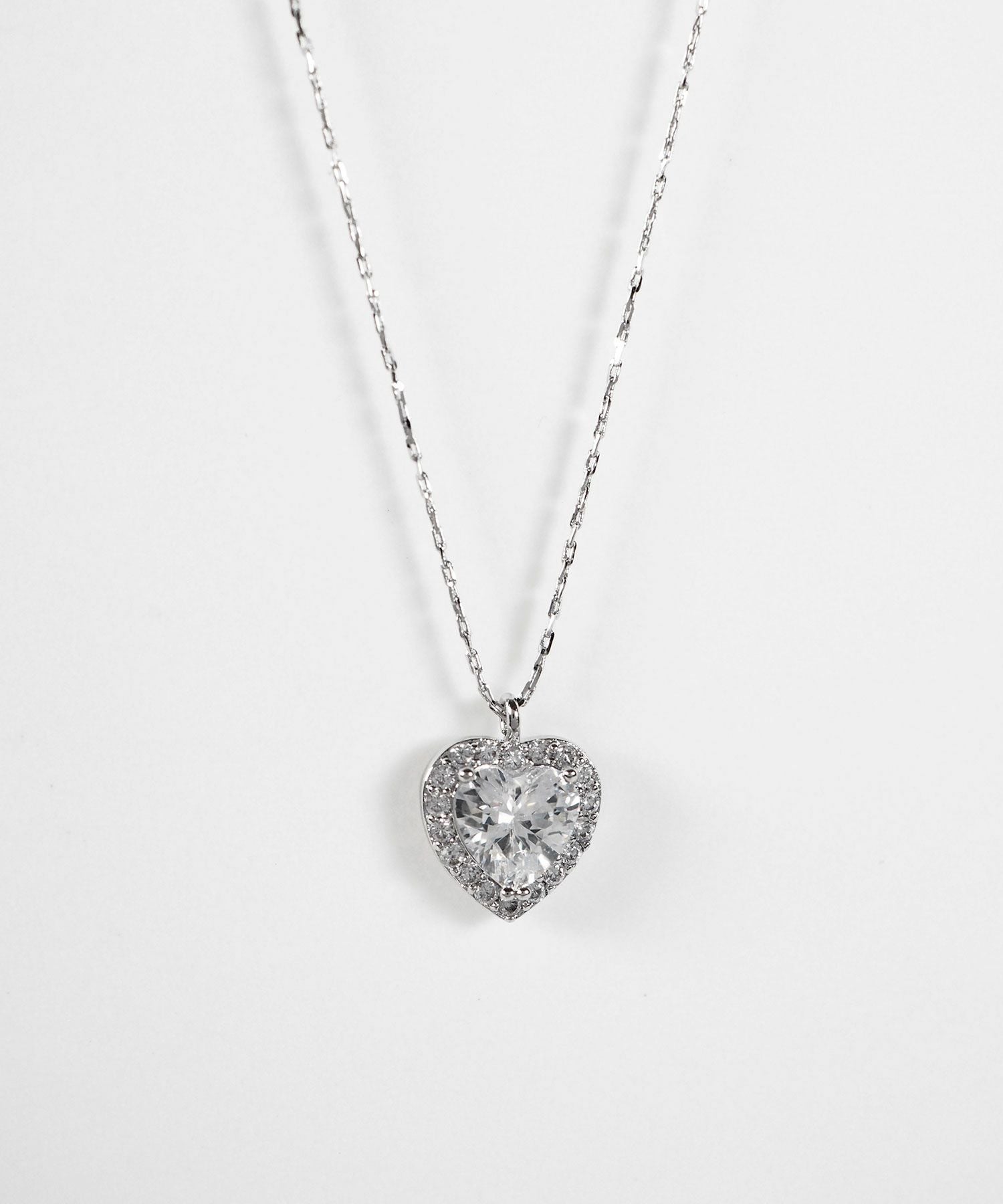 キュービックハートネックレス【Dahlia】