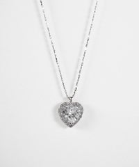 キュービックハートネックレス【Dahlia】