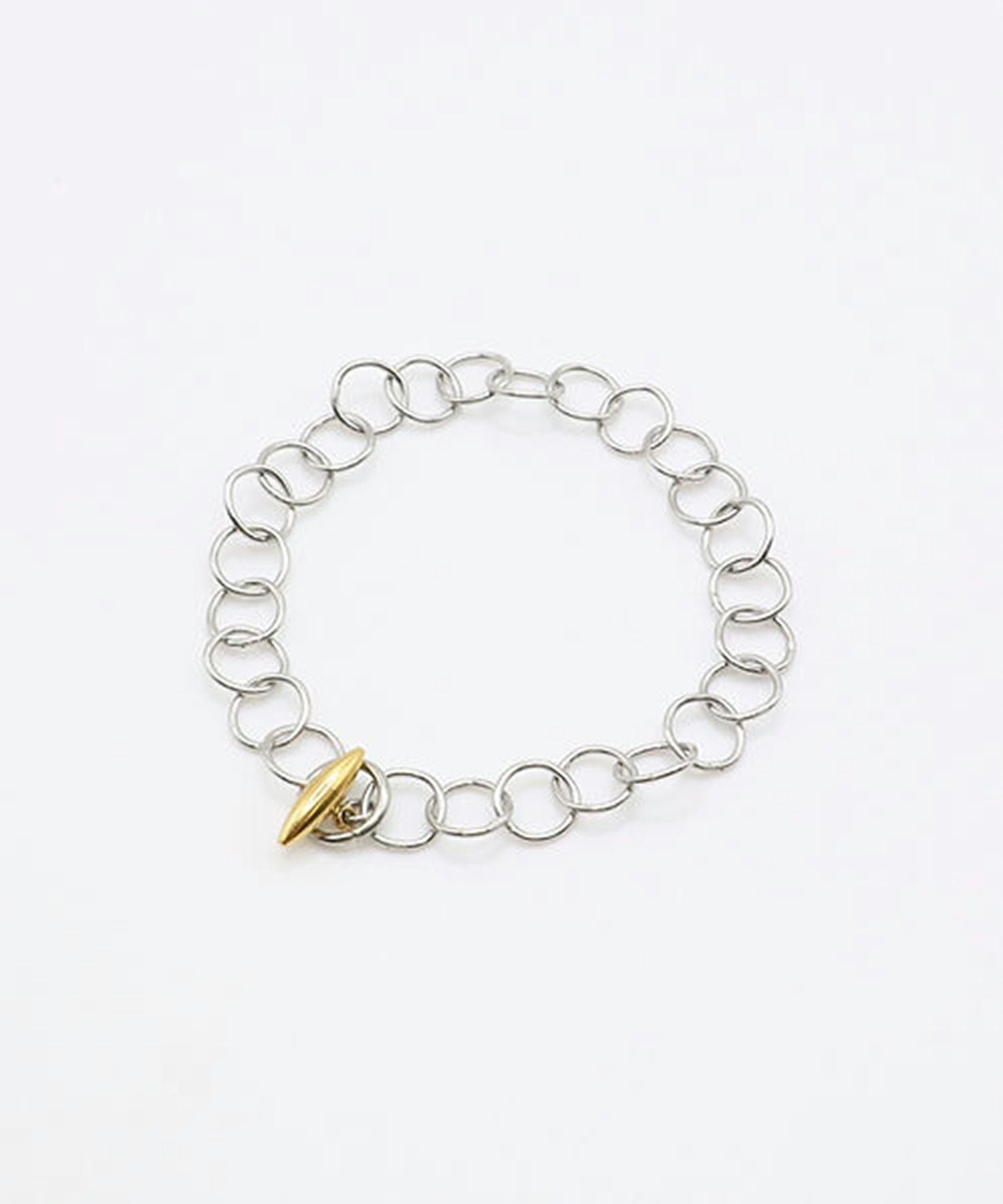 サークルチェーンサージカルステンレスブレスレット