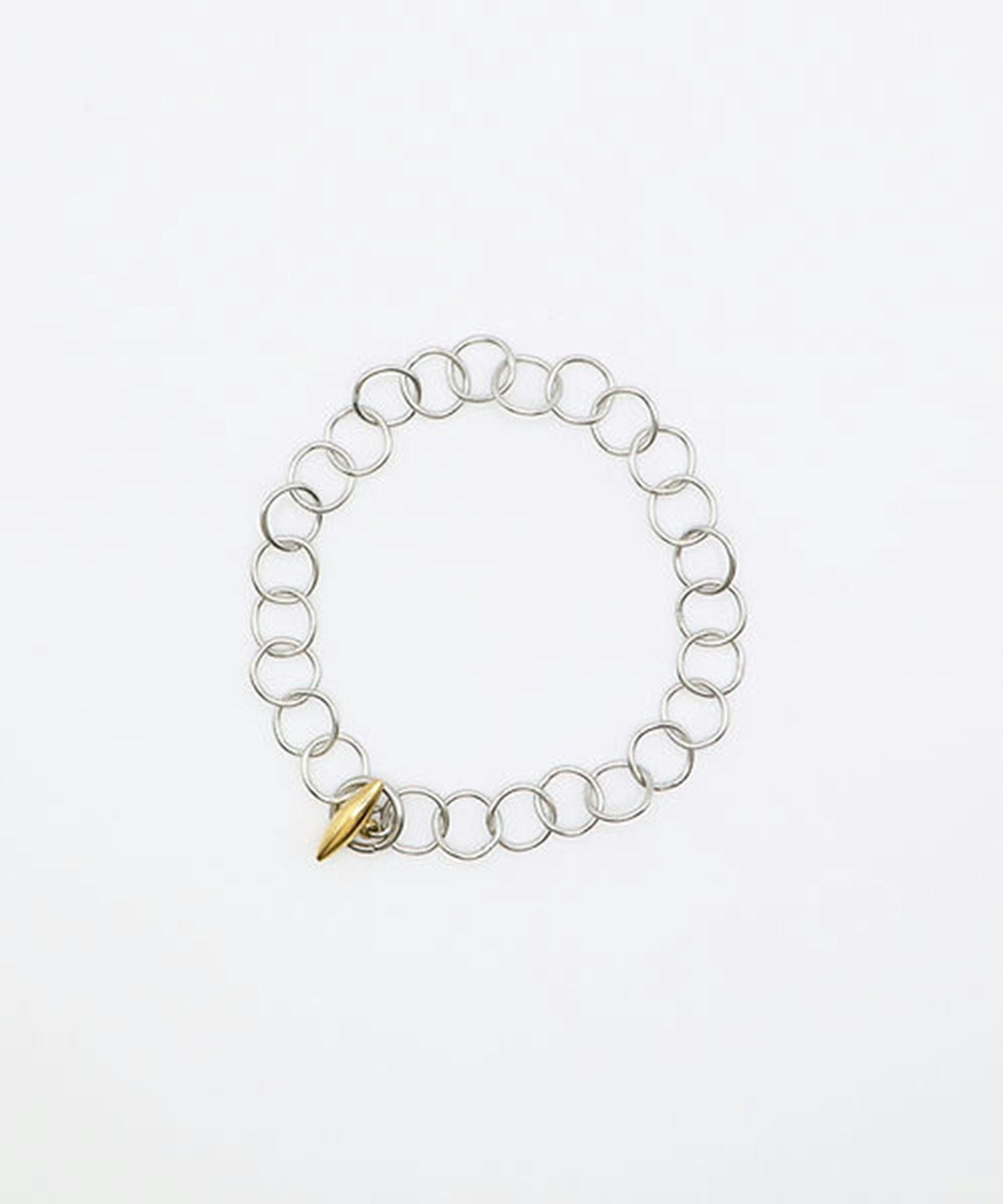 サークルチェーンサージカルステンレスブレスレット