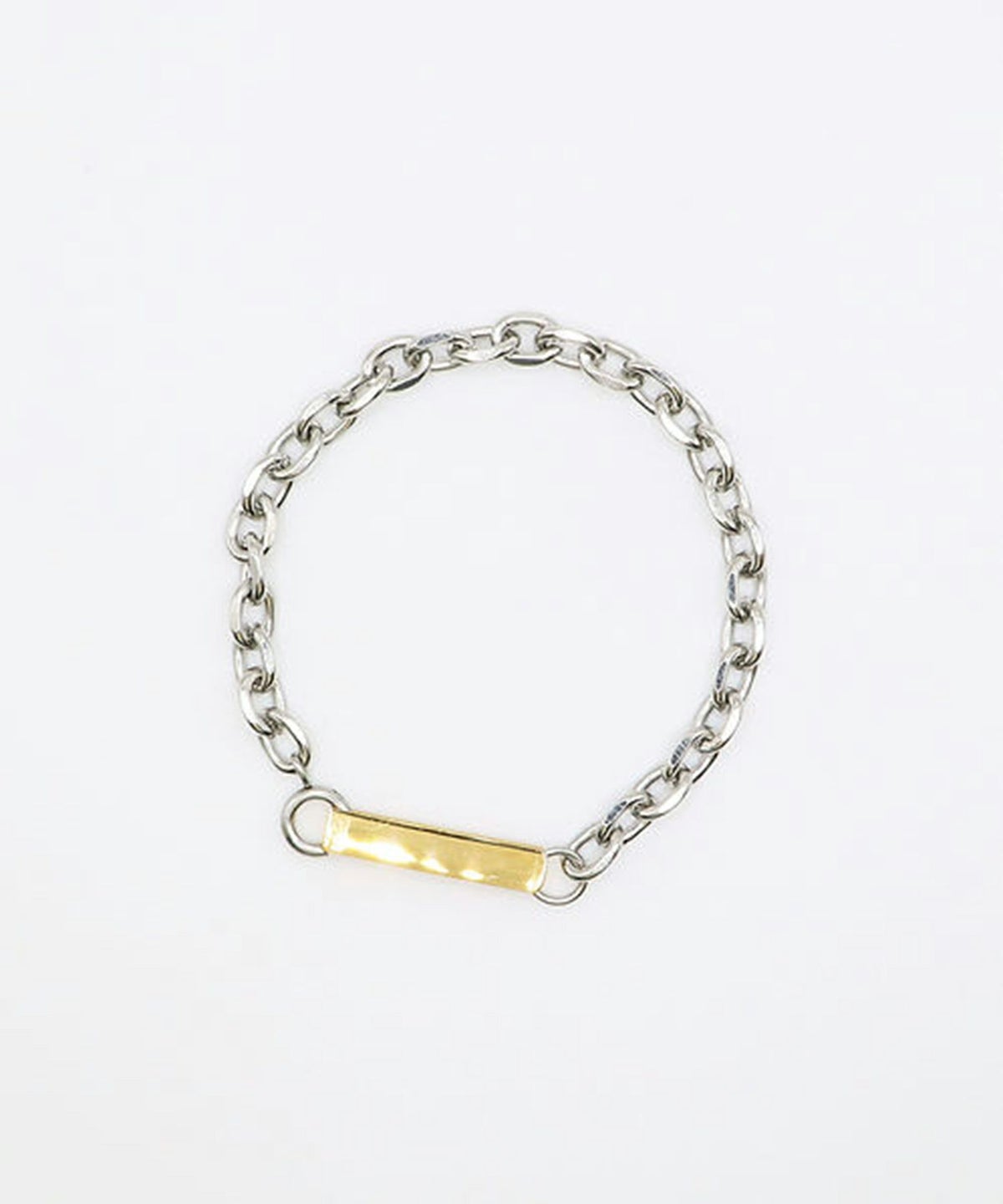 オーバルチェーンサージカルステンレスブレスレット