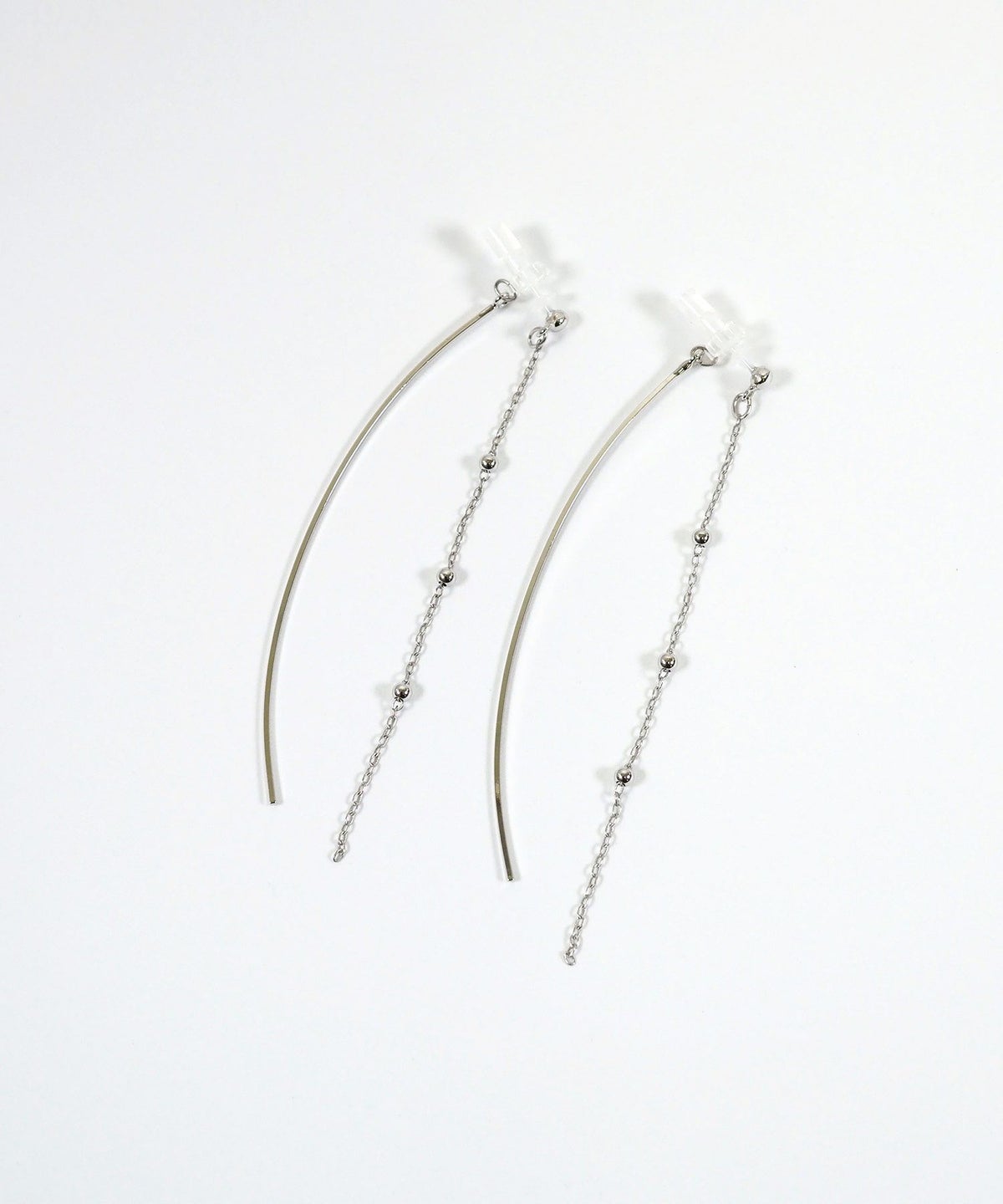 ボールチェーンセラミックポストピアス