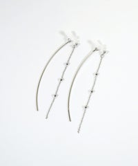 ボールチェーンセラミックポストピアス