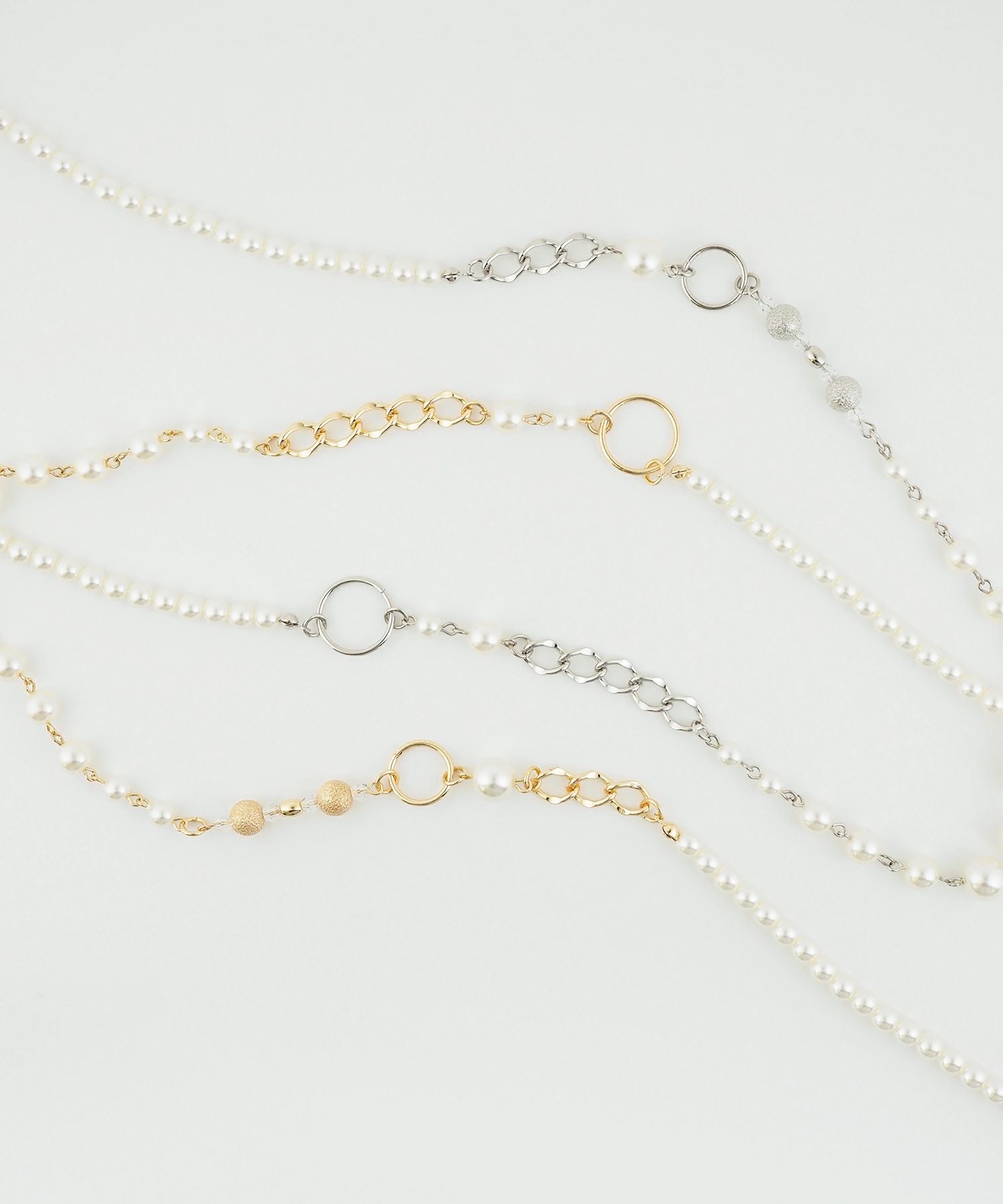 パールミックスロングネックレス