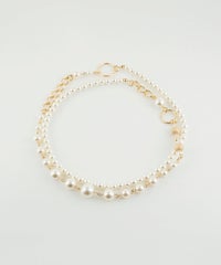 パールミックスロングネックレス